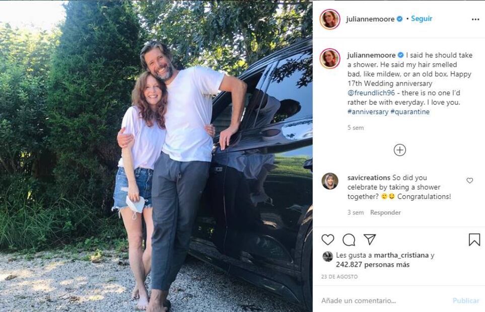 Julianne Moore comparte su secreto para un matrimonio feliz, tras 17 años casada