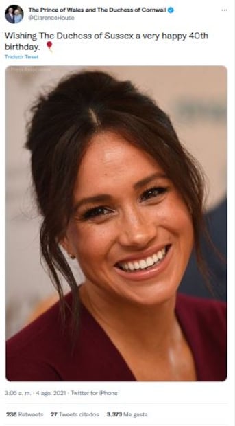 Meghan Markle: La familia real del Reino Unido la felicita por su cumpleaños 40