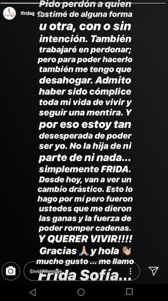 Frida Sofía pide perdón y Alejandra Guzmán acepta distanciamiento con su hija