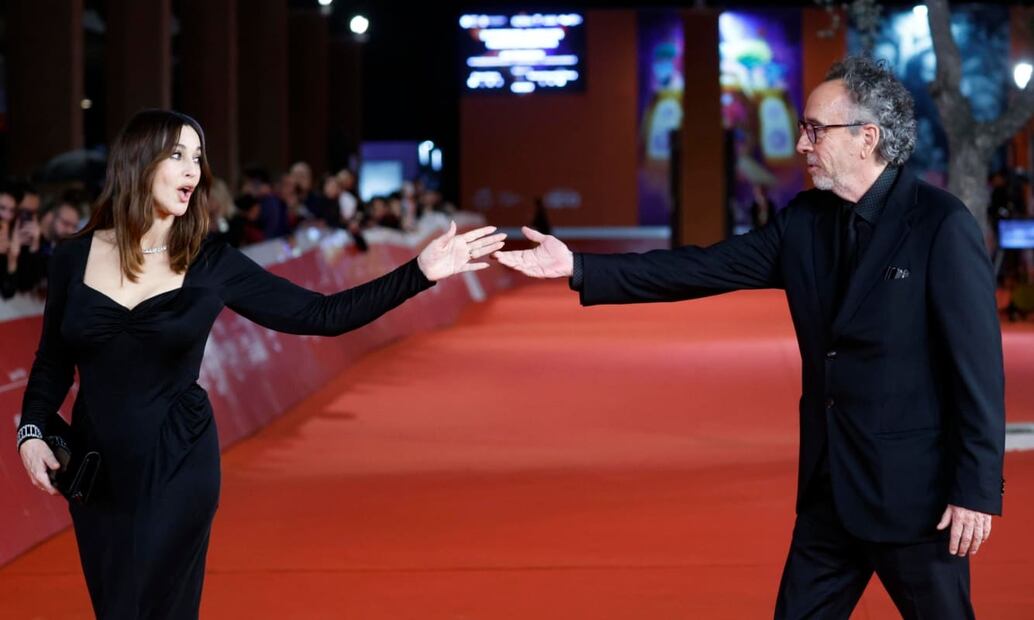 Monica Bellucci y Tim Burton en la edición 18 del Festival de Cine de Roma / EFE