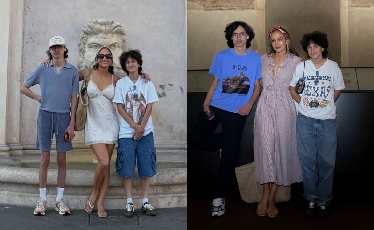 Jennifer Lopez, desde Italia, disfruta del verano con sus hijos