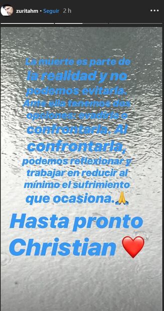 La emotiva foto y mensaje con el que Humberto Zurita recuerda a Christian Bach 
