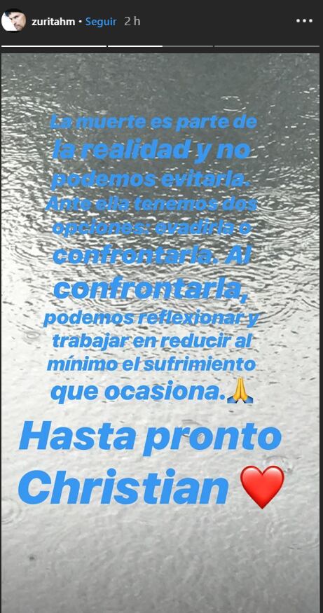 La emotiva foto y mensaje con el que Humberto Zurita recuerda a Christian Bach
