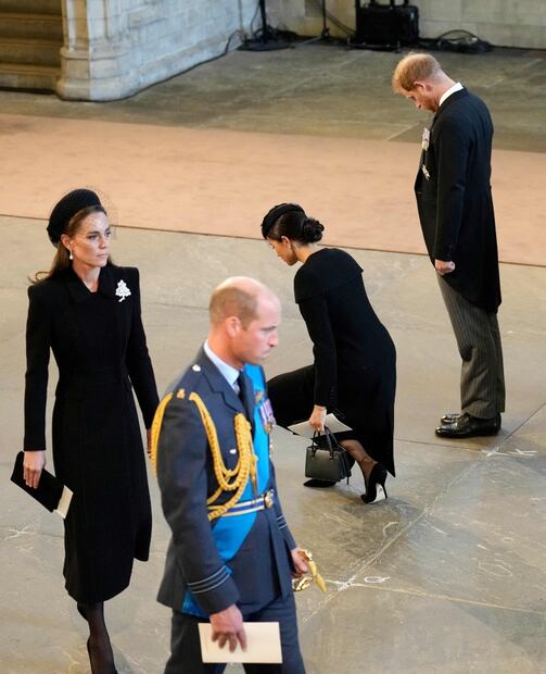 La reverencia que Meghan Markle hizo ante el féretro de Isabel II