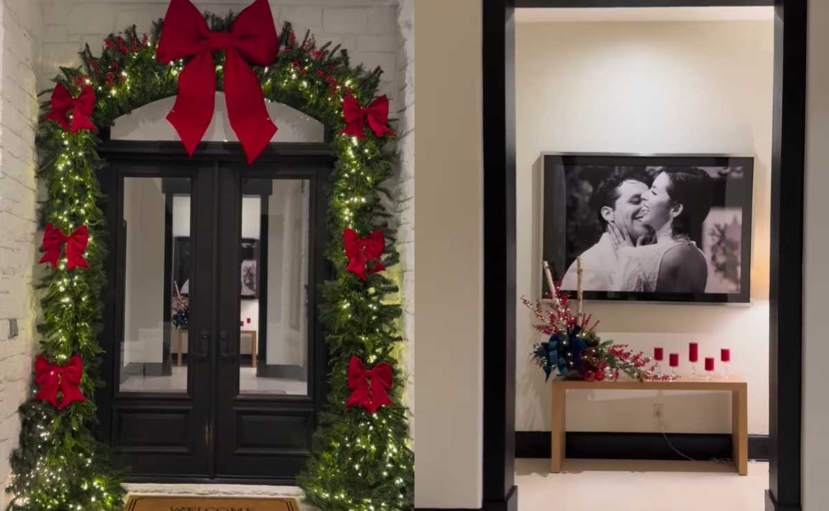 La decoración navideña de Ángela Aguilar y Christian Nodal / Fotos: Instagram @juancamiloeventplanner