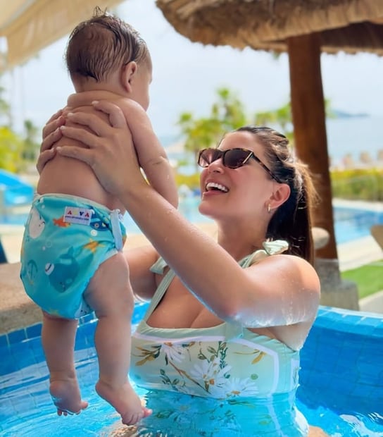 Sofía Rivera Torres con su hijo Ferrán Videgaray / Foto: Instagram