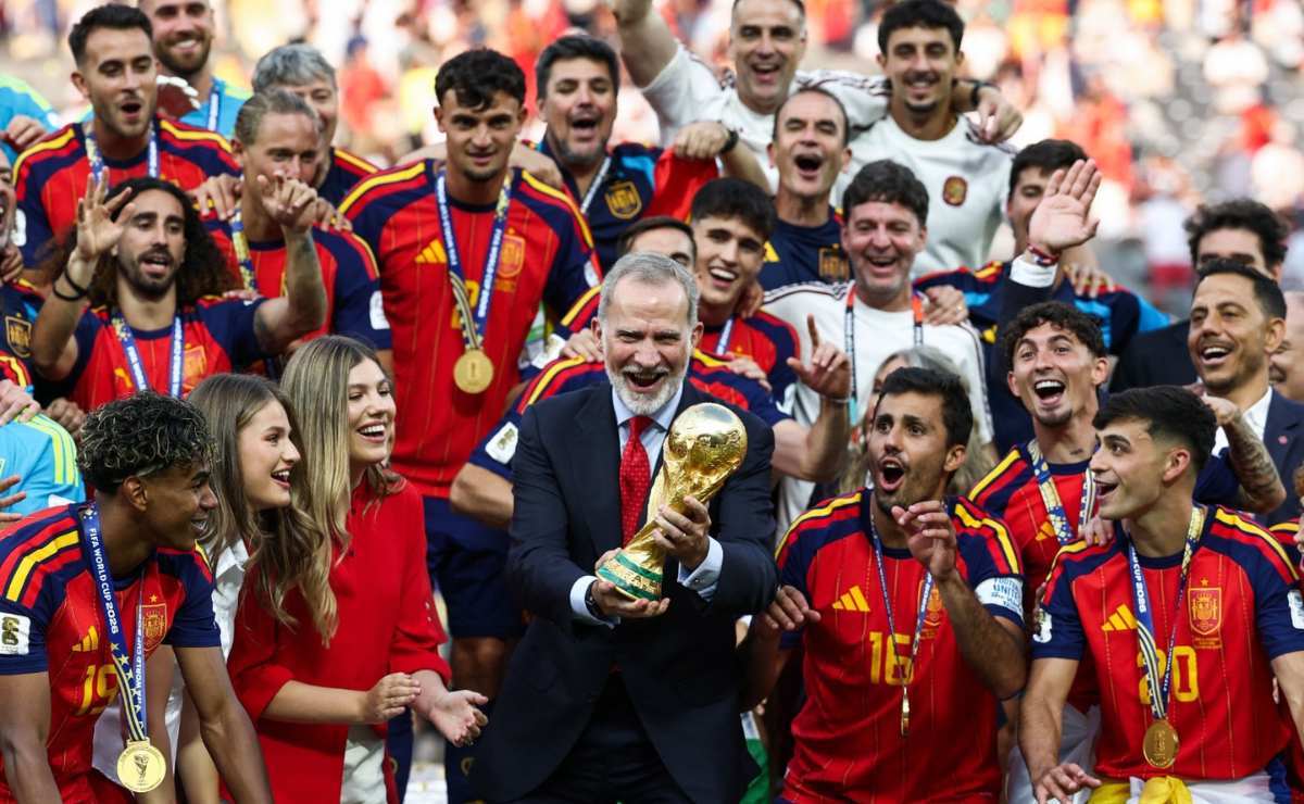 El rey Felipe VI celebró el triunfo de España / Foto: AFP