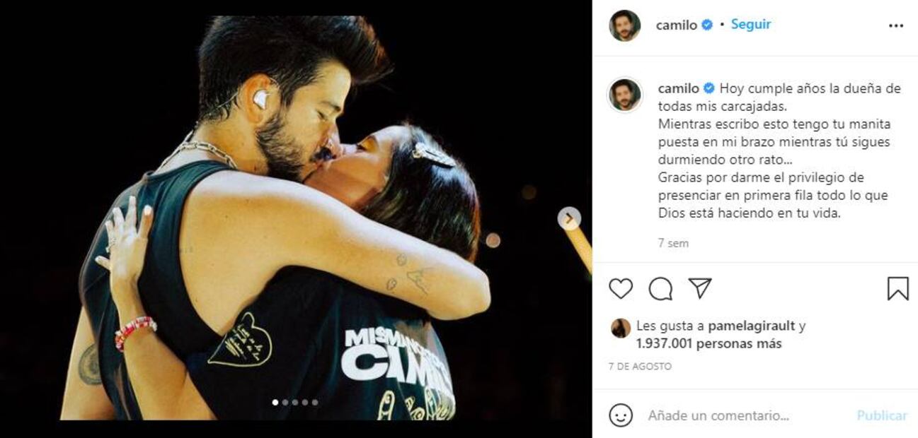 Camilo brinca y estalla de felicidad por sus 10 nominaciones al Grammy Latino