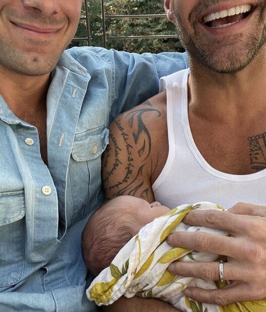 Ricky Martin muestra el rostro de su dulce hijo Renn
