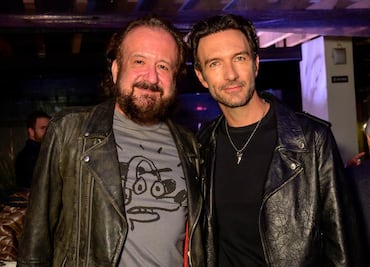 Leonardo de Lozanne y El Chá en la presentación de Rock and Leather