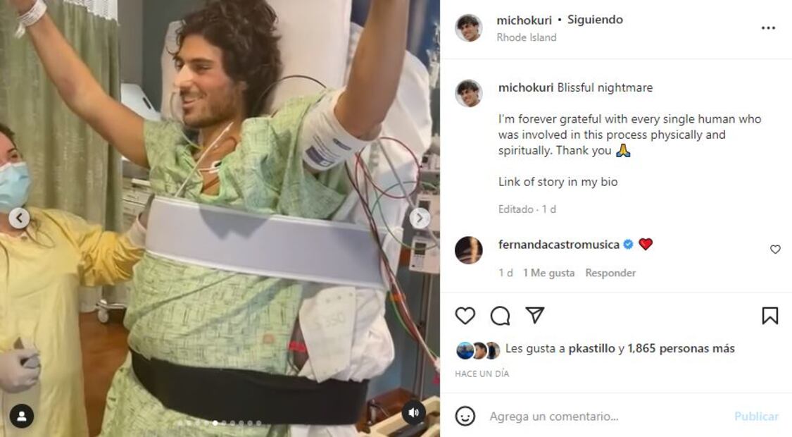 Micho Kuri: “La decisión más estúpida de mi vida”, sobre su accidente