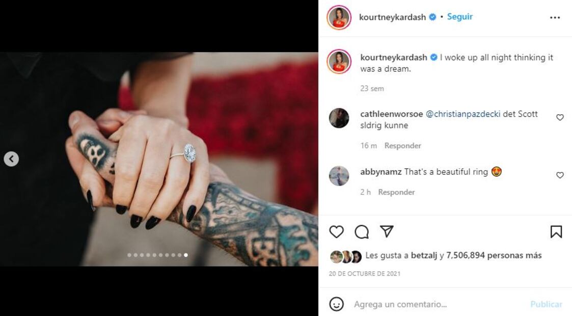 Kourtney Kardashian y Travis Barker ya se casaron en Las Vegas