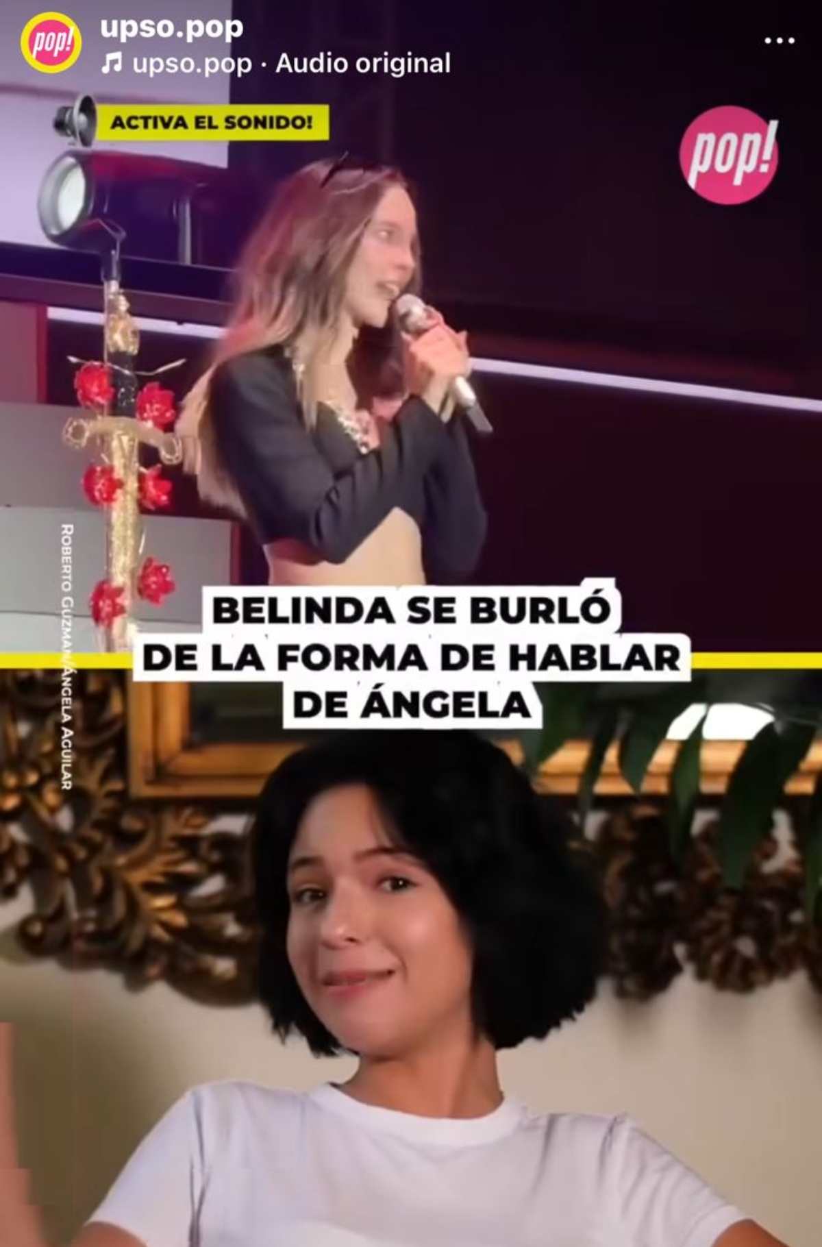 La publicación aseguraba que Belinda se había burlado de Ángela Aguilar / Foto: Especial
