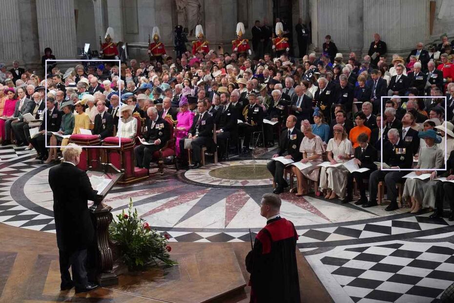 Meghan Markle vestida con un elegante abrigo de Dior para la misa de Isabel II