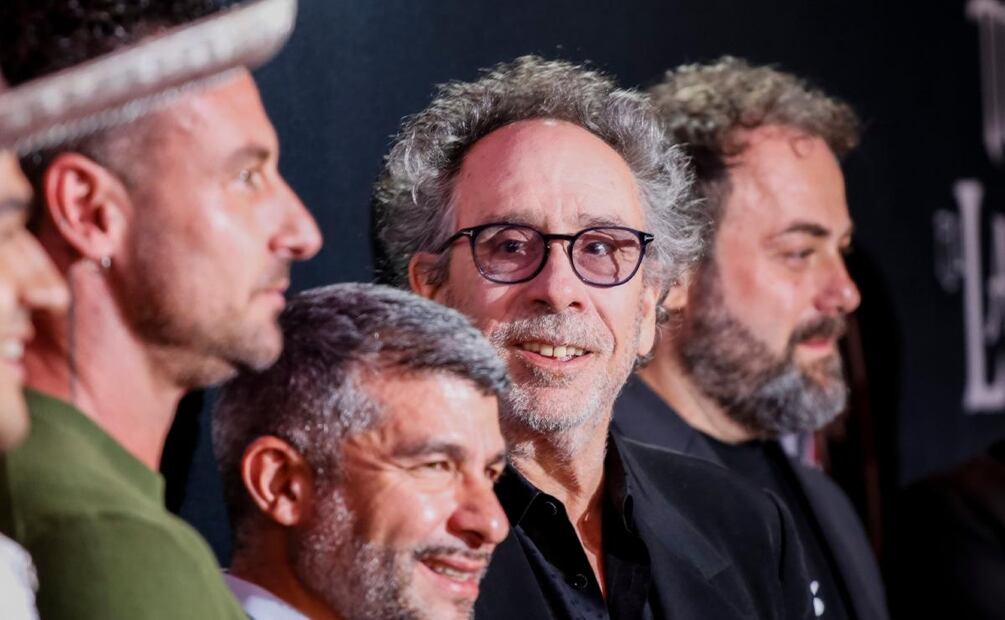Tim Burton durante la inauguración de 'Tim Burton: El Laberinto' / Foto: Esteban Torreblanca