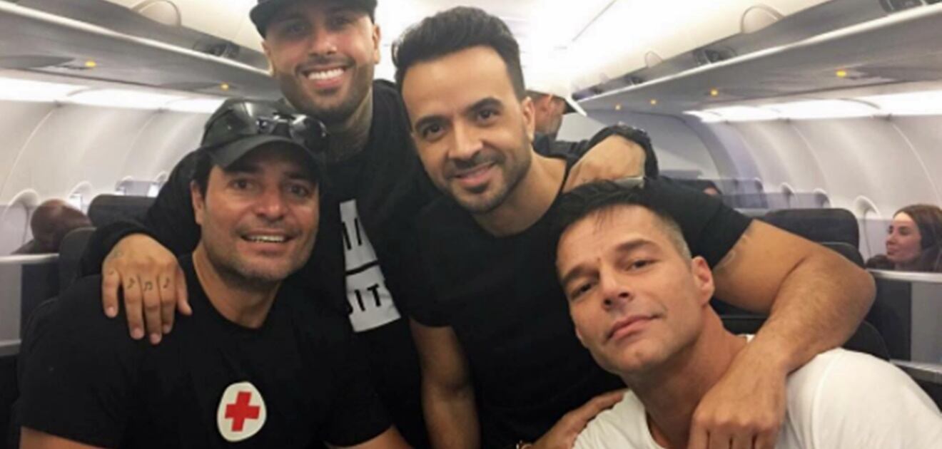 Chayanne, Ricky Martin y Luis Fonsi llevan ayuda a Puerto Rico