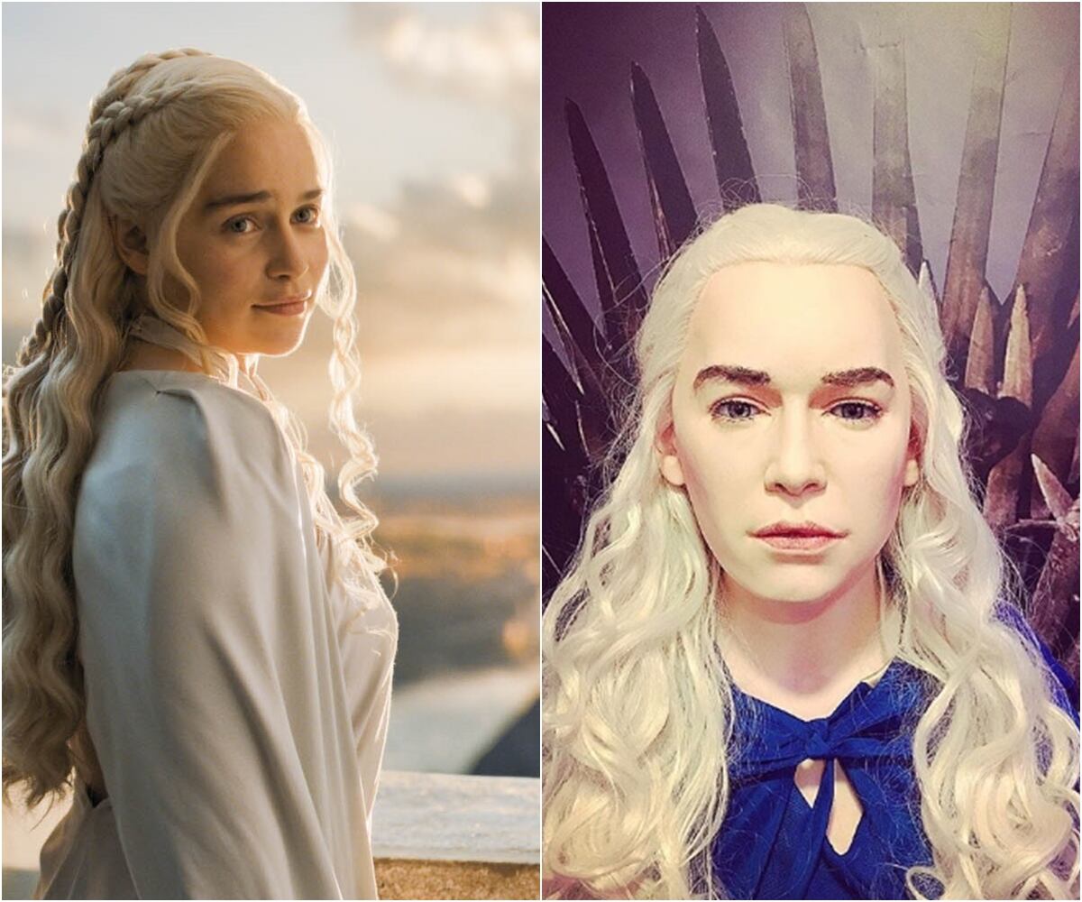¿Se parece o no? Develan figura de cera de Daenerys Targaryen pero fans de Emilia Clarke se burlan