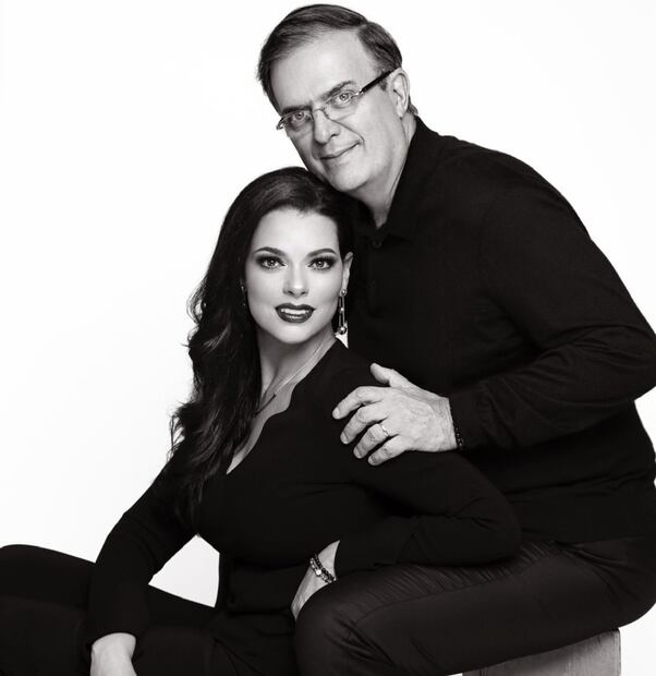 Rosalinda Bueso y Marcelo Ebrard en una romántica postal por su aniversario / Foto: Instagram