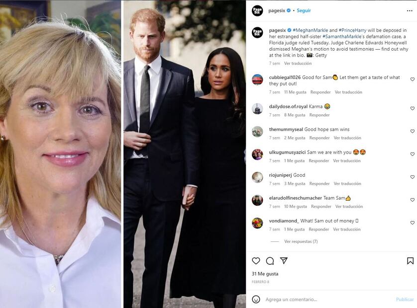 Meghan Markle gana demanda contra su hermana Samantha por 'humillación y difamación'