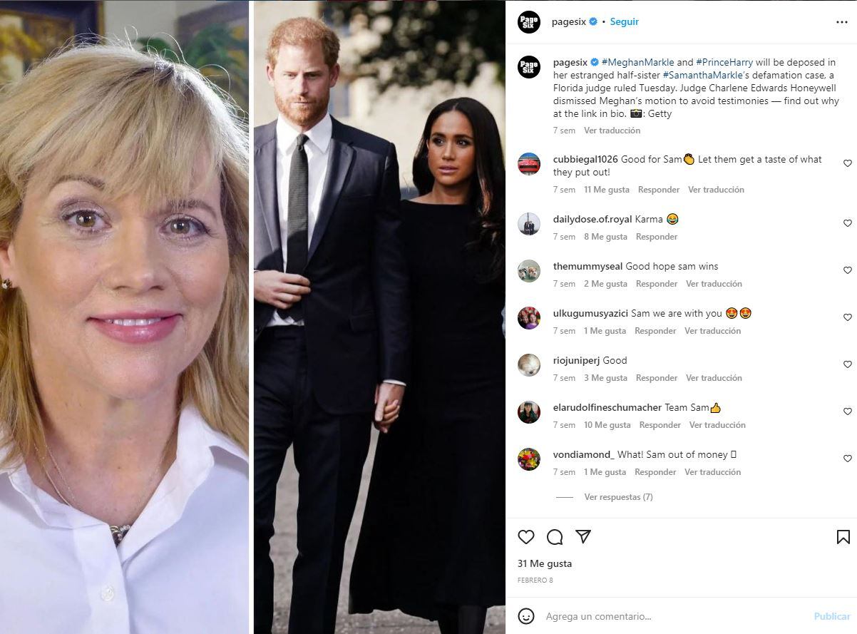 Meghan Markle gana demanda contra su hermana Samantha por 'humillación y difamación'