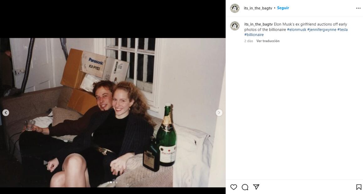 Exnovia de Elon Musk aprovecha la fama y pone en subasta fotos privadas del magnate