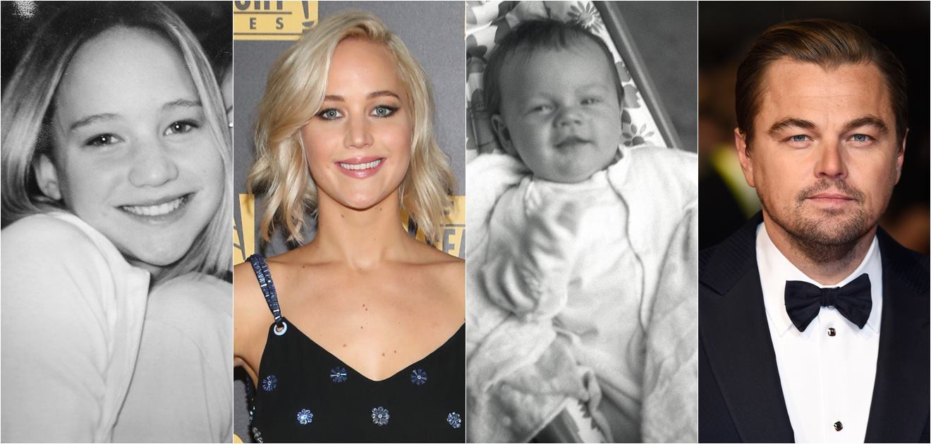 ¿Jennifer Lawrence y Leonardo DiCaprio lograrán conseguir el Oscar? Mientras sucede aquí les mostramos como eran en su infancia.  (FOTO: Archivo y Especiales)