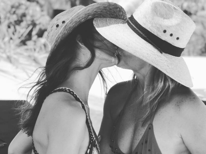 Los besos de amor de Montserrat Oliver y Yaya Kosikova