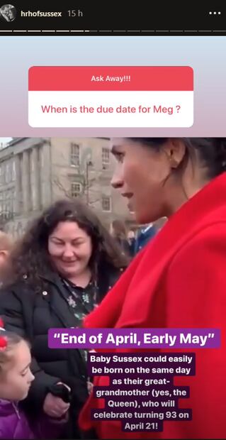 Meghan Markle confirma cuándo nacerá su bebé con el príncipe Harry