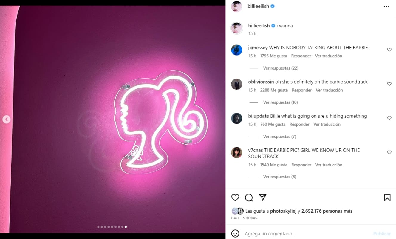 Instagram: @billieeilish
