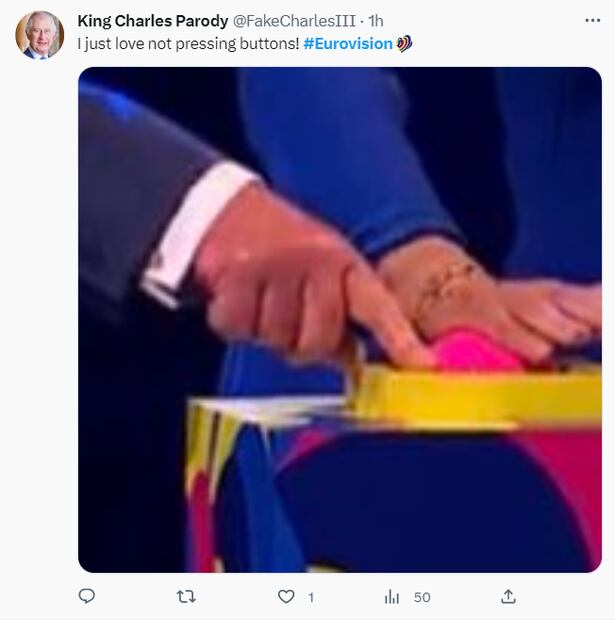 La participación de Carlos III y Camila en Eurovisión provoca memes