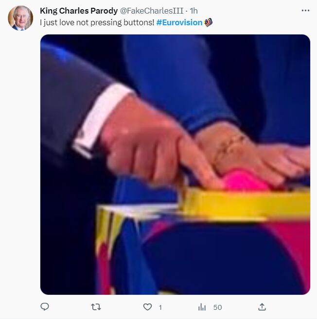 La participación de Carlos III y Camila en Eurovisión provoca memes