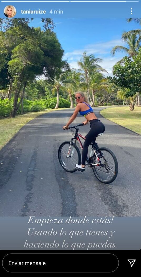 Tania Ruiz impacta con ajustada ropa deportiva ¡guapísima!   