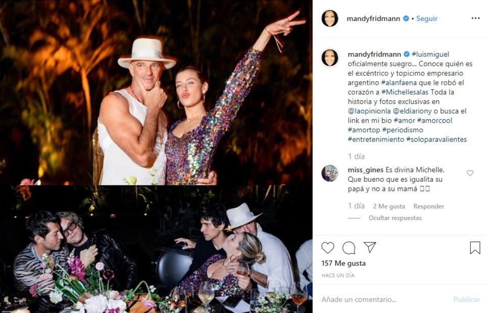 La hija de Luis Miguel, Michelle Salas, es captada con su supuesto nuevo novio en Art Basel de Miami
