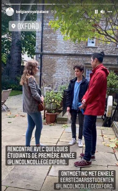El look college de Elisabeth de Bélgica para la Universidad de Oxford