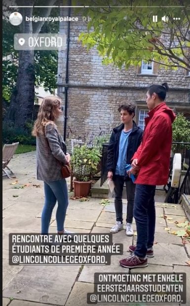 El look college de Elisabeth de Bélgica para la Universidad de Oxford