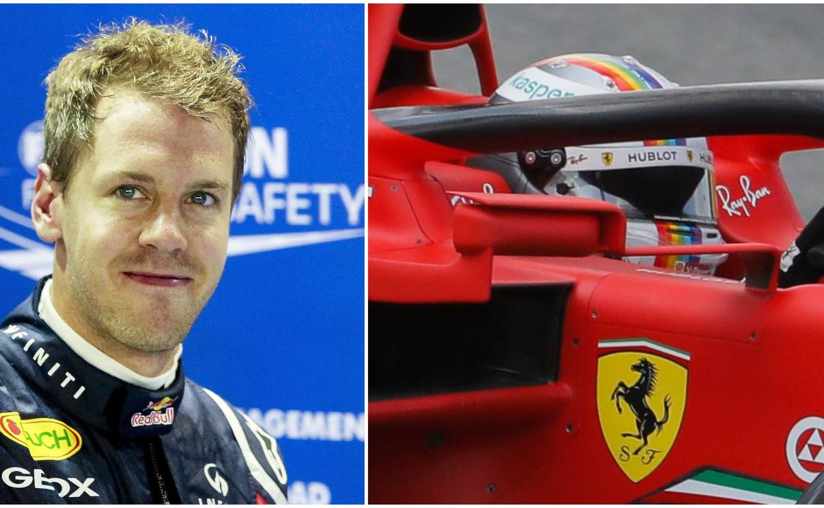 Sebastian Vettel  estrena casco en apoyo a la diversidad sexual