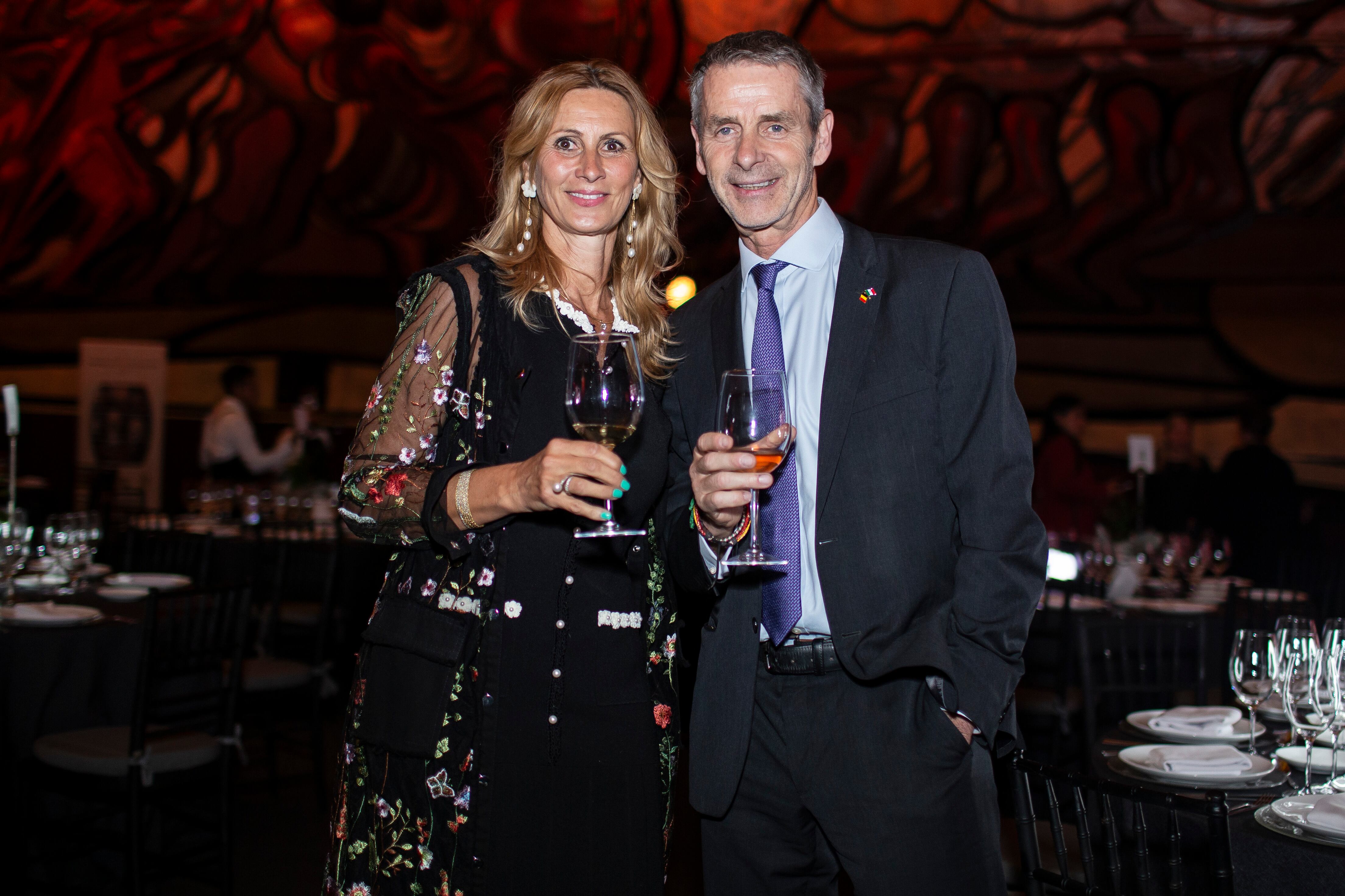Kathleen Billen y Embajador de Bélgica Johan Verkammen. (Foto: Esteban Torreblanca)