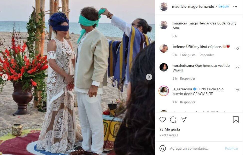 Ana Serradilla y Raúl Martínez Ostos se casaron en la playa