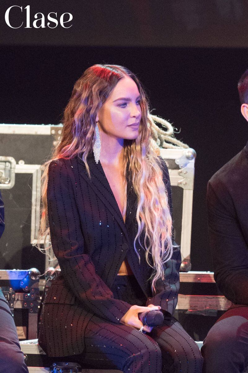 Belinda evade preguntas sobre Lupillo Rivera y revela que, por primera vez, besará a una mujer en una obra de teatro