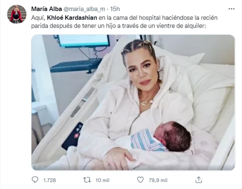 Khloé Kardashian es criticada por las fotos con su nuevo bebé