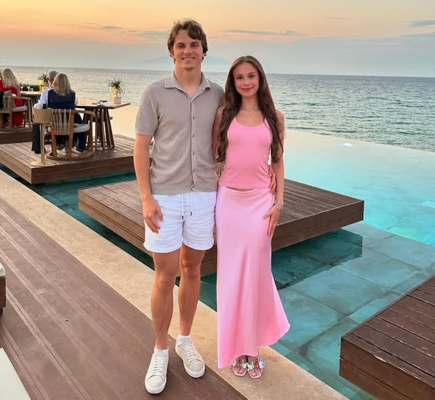 Lily Zneimer y Oscar Piastri / Foto: Instagram