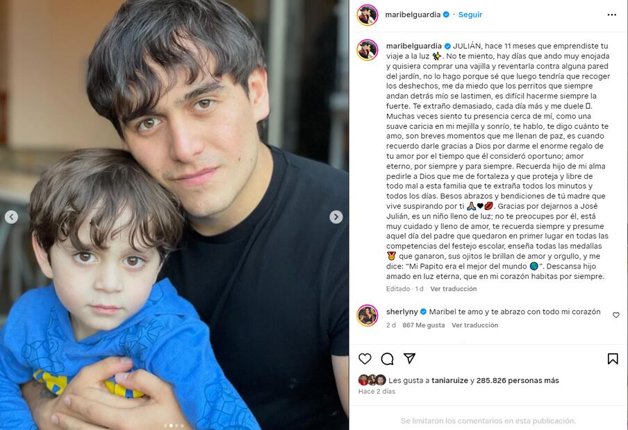 Julián Figueroa y su hijo José Julián/Instagram