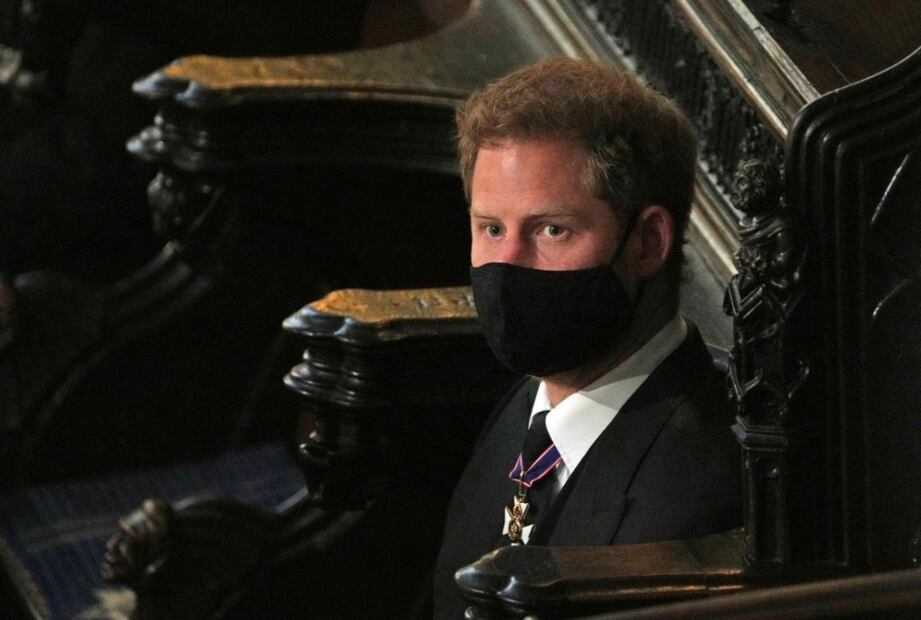 La soledad de Harry en el funeral del príncipe Felipe