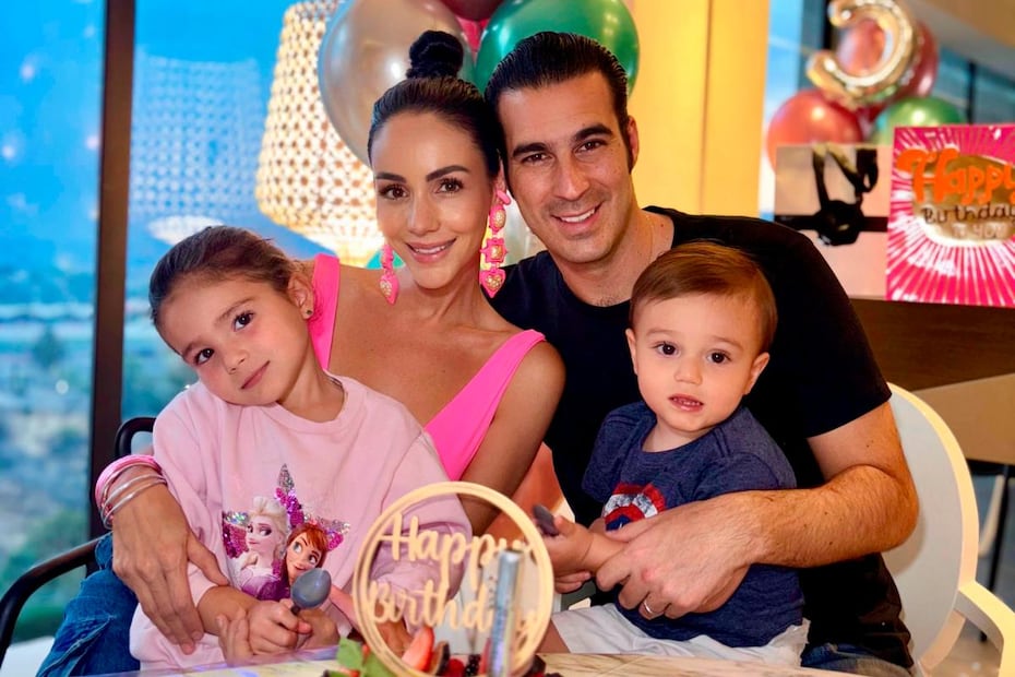 Emma, Chantal Torres, Miguel Torruco y Miguel Jr. (Foto: Especial)
