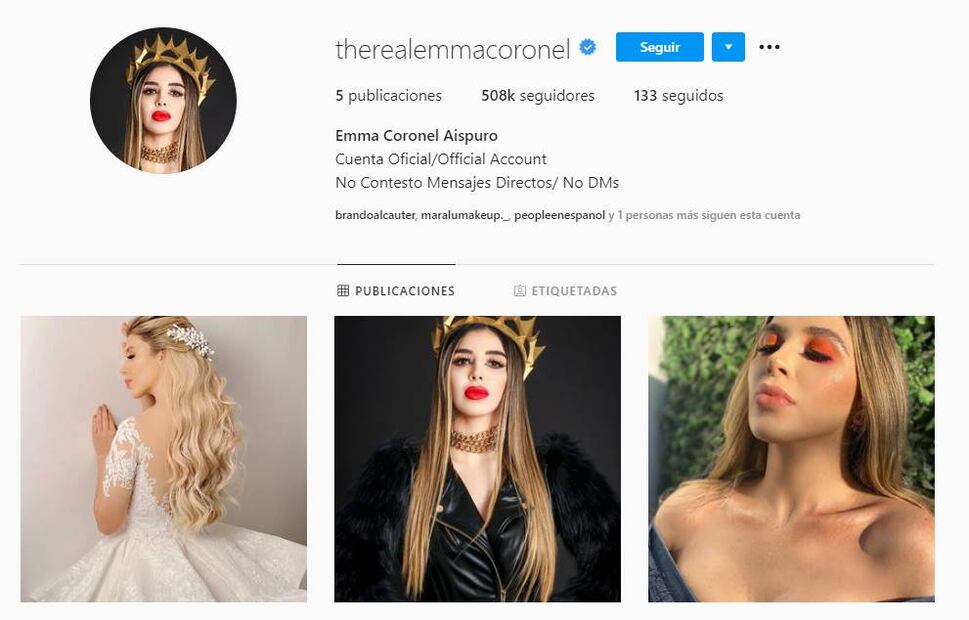 Así luce Emma Coronel, pareja de El Chapo, tras ser detenida