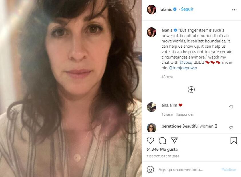 Alanis Morissette revela que fue violada a los 15 años por varios hombres