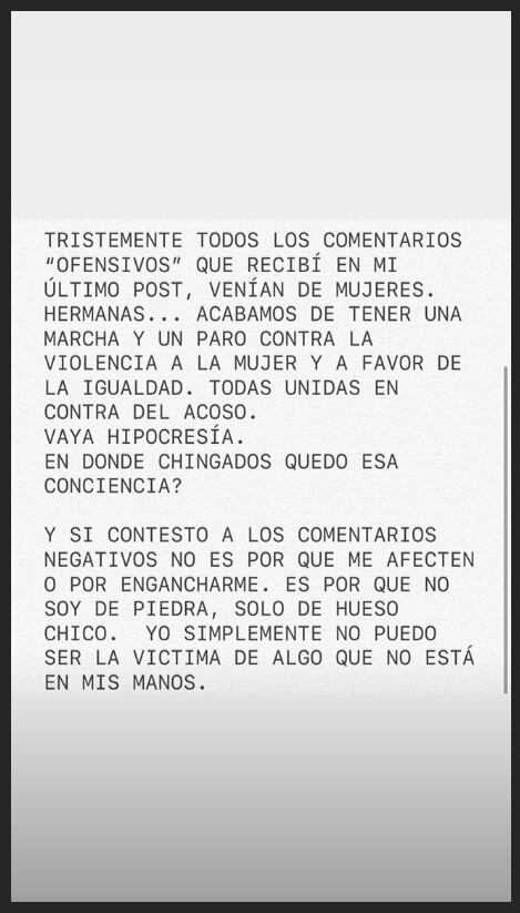Critican a María Ibarra por su figura y ella responde: "Vaya hipocresía"