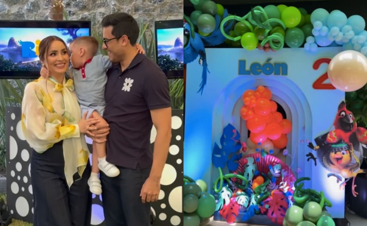 Carlos Rivera y Cynthia Rodríguez con su hijo León / Foto: Especial