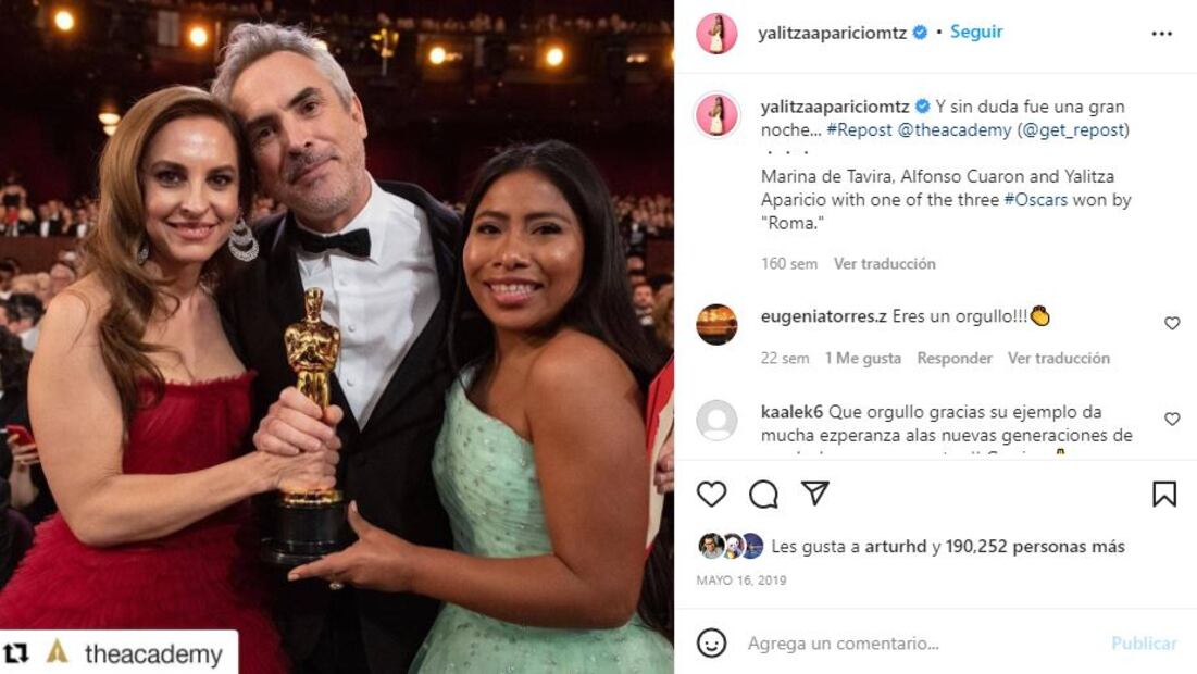 Yalitza Aparicio cambia de look ¡ahora con los ojos claros!