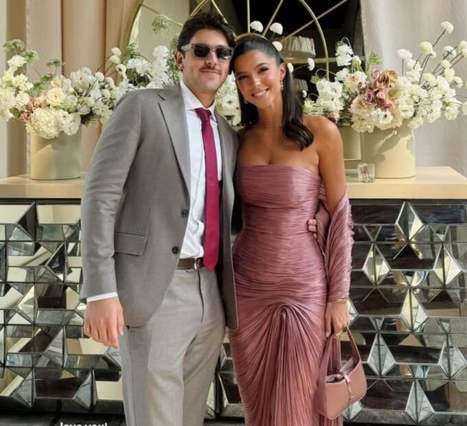 Antonio Slim y Eugenia Rodríguez en la boda de Johanna Elias Ayub / Foto: Instagram